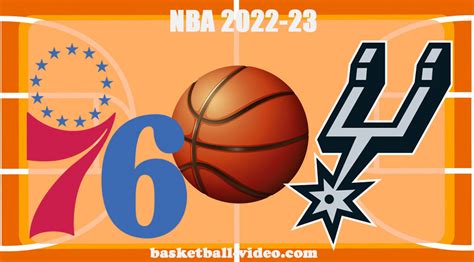 Philadelphia 76ers vs San Antonio Spurs Feb 3, 2023 Game .